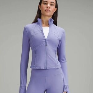 Lululemon Define Cropped Jacket Dark Lavender Nulu Size 8